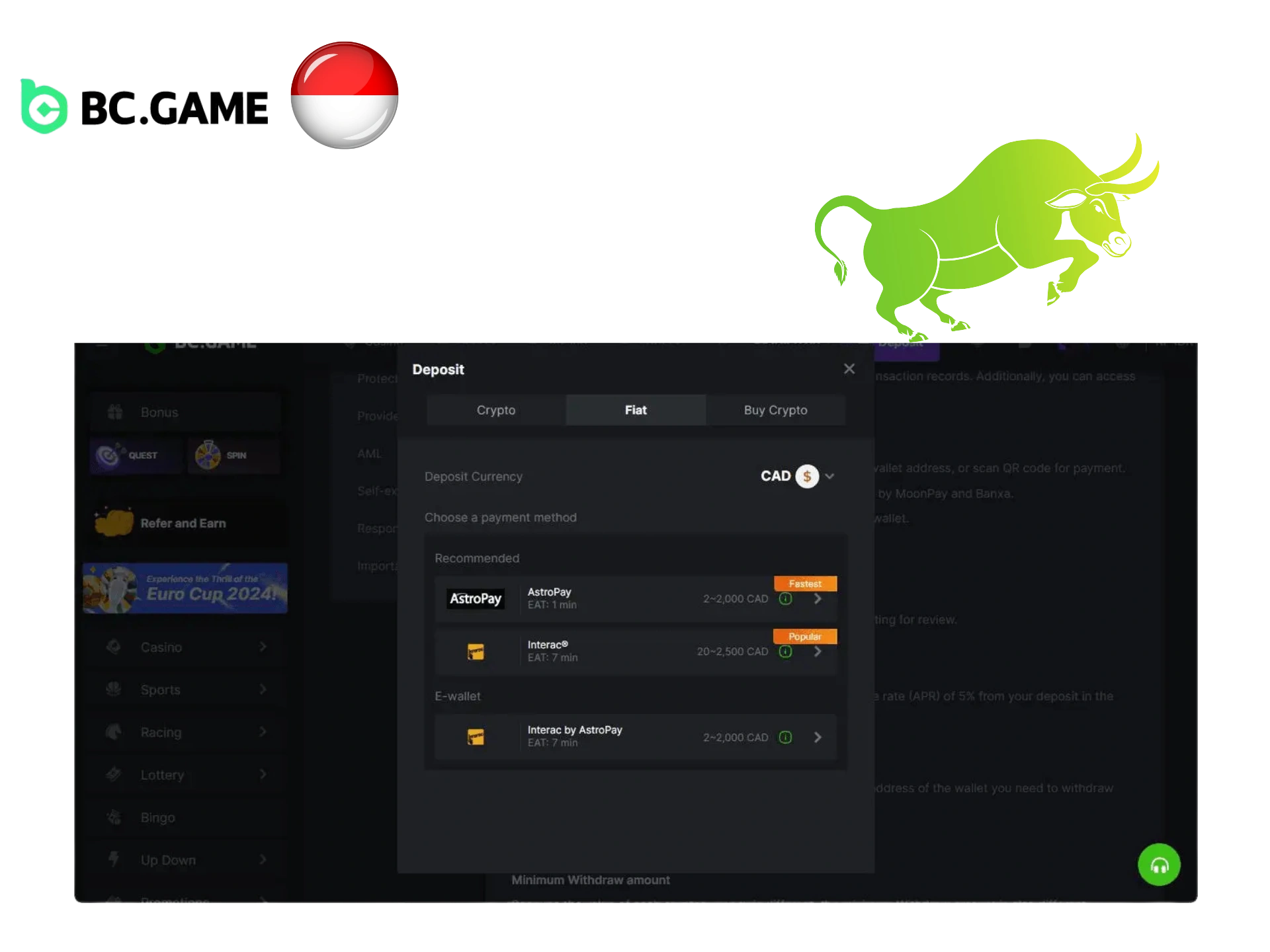 Minimum and Maximum Deposit Limits