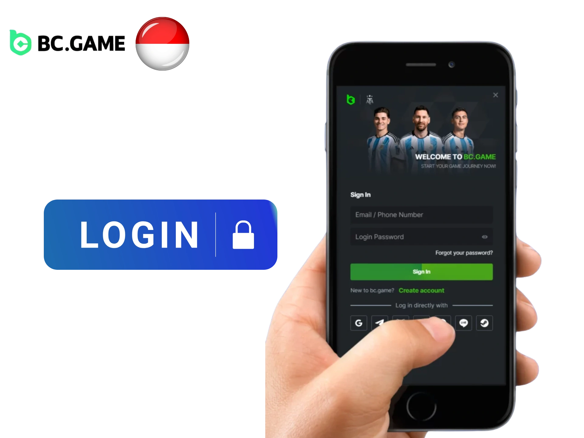 Login via Mobile App
